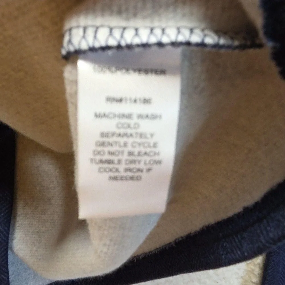 Thomas Sterling Sweater Mens Medium Blue Herringbone Fleece Mock Neck Pullover